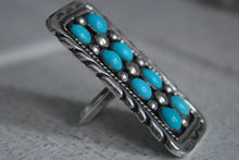 Load image into Gallery viewer, Turquoise Statement Ring Sz 6.25