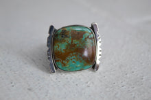 Load image into Gallery viewer, Tyrone Turquoise Ring sz 10