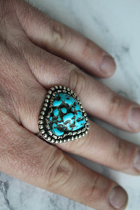 Sleeping Beauty Turquoise Nugget Ring