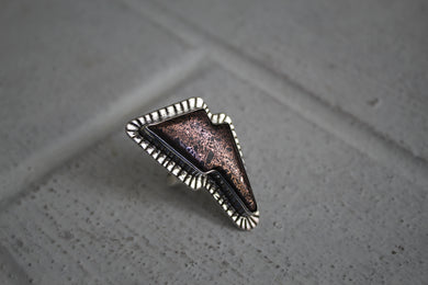 Copper Bolt Ring sz 6