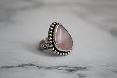 Rose Quartz Ring size 6