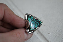 Load image into Gallery viewer, Turquoise Triangle Ring Sz 7.5