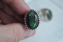 Load image into Gallery viewer, Black Jack Turquoise Ring