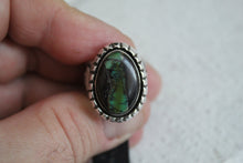 Load image into Gallery viewer, Black Jack Turquoise Ring