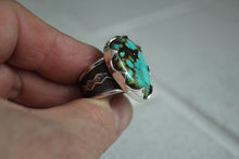 Load image into Gallery viewer, Hubei Turquoise Ring Sz 10.25
