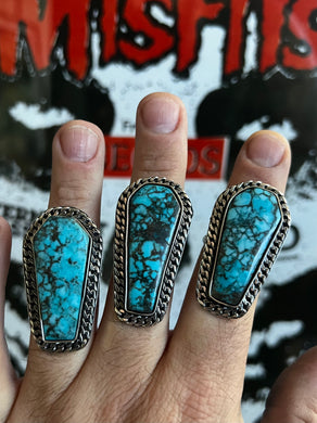 Turquoise Coffin Ring