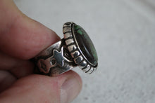 Load image into Gallery viewer, Black Jack Turquoise Ring