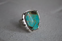 Load image into Gallery viewer, Tyrone Turquoise Ring sz 8