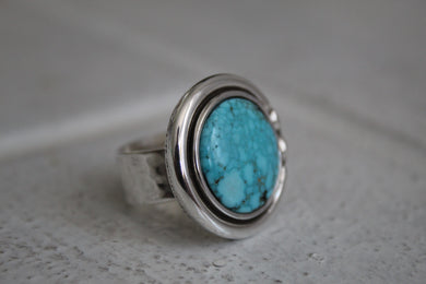 Turquoise Art Deco ring size 10