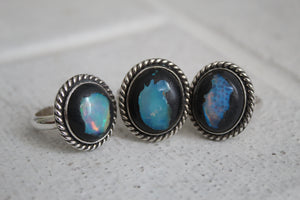 Galaxy Opal rings