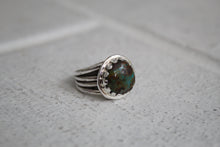 Load image into Gallery viewer, Tibetan Turquoise Ring size 8.5