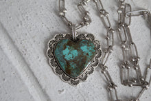 Load image into Gallery viewer, Turquoise Heart Necklace
