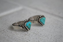 Load image into Gallery viewer, Turquoise Diamond Cut Ring