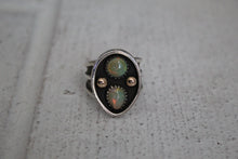 Load image into Gallery viewer, Opal Ring with 10k Gold Accents size 7.75
