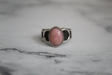 Load image into Gallery viewer, Pink Opal Moon Phases Ring sz 8