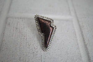 Copper Bolt Ring sz 6