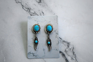 Turquoise Sunburst Earrings