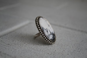 White Buffalo Ring sz 6.5