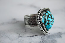 Load image into Gallery viewer, Sleeping Beauty Turquoise Nugget Ring