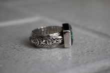 Load image into Gallery viewer, Bamboo Mountain Turquoise Ring Sz 9.75
