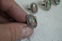 Load image into Gallery viewer, Sterling Opal rings