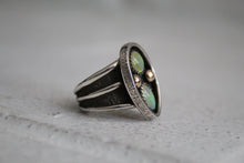 Load image into Gallery viewer, Opal Ring with 10k Gold Accents size 7.75
