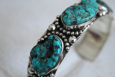 Turquoise Nugget Cuff