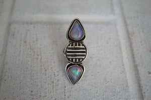 Aurora Opal Ring sz 7
