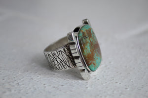 Tyrone Turquoise Ring sz 10