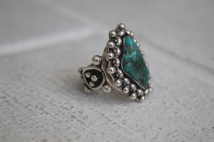 Calico Turquoise Ring Size 7