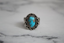 Load image into Gallery viewer, Turquoise Concho Band Ring sz 8.5