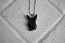 Load image into Gallery viewer, Jet Black Bunny Necklace