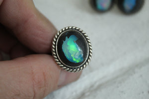 Galaxy Opal rings