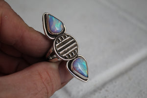 Aurora Opal Ring sz 7