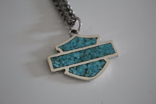 Load image into Gallery viewer, Small Bar N Shield Inlay Necklace