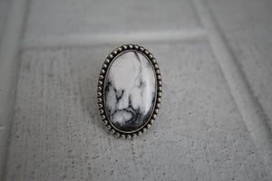 White Buffalo Ring sz 6.5