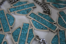 Load image into Gallery viewer, Small Bar N Shield Inlay Necklace