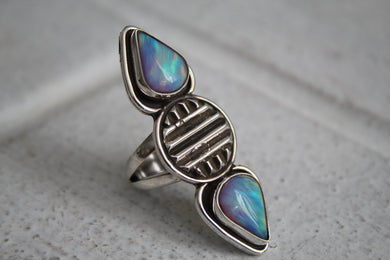 Aurora Opal Ring sz 7