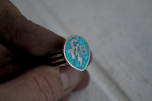 TCB Turquoise Inlay Ring sz 7