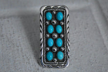 Load image into Gallery viewer, Turquoise Statement Ring Sz 6.25
