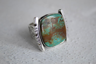 Tyrone Turquoise Ring sz 10