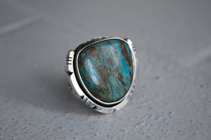Old Stock Turquoise Ring sz 10