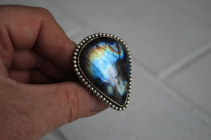 Labradorite Ring sz 8