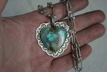Load image into Gallery viewer, Turquoise Heart Necklace