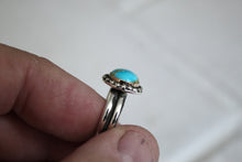 Load image into Gallery viewer, 14K and Sterling Silver Turquoise Ring