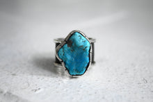 Load image into Gallery viewer, Chunky Turquoise Nugget Wide Band Ring