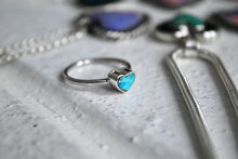Load image into Gallery viewer, Mini Turquoise Heart Stacker