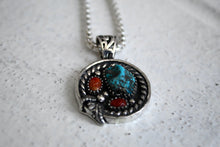 Load image into Gallery viewer, Old Stock Turquoise and Coral Necklace