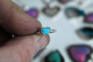 Mini Turquoise Heart Stacker