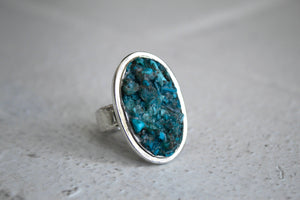 Raw Turquoise Inlay Ring